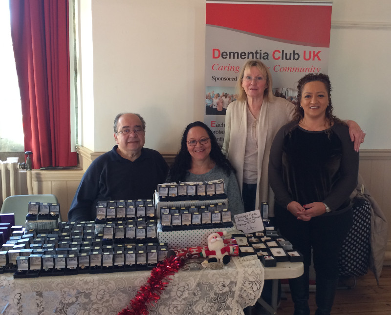Louis, Annette, Elaine and Arzu looking after the stall at the Barnet Fayre