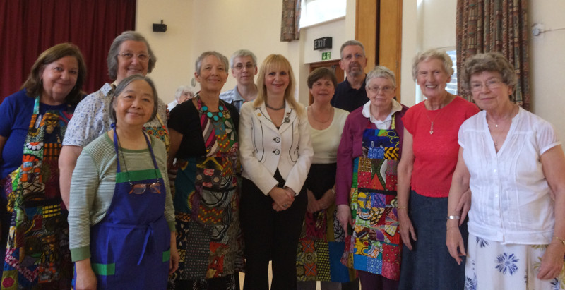 Lisa and the members of the Church committee of Christ Church, Southgate