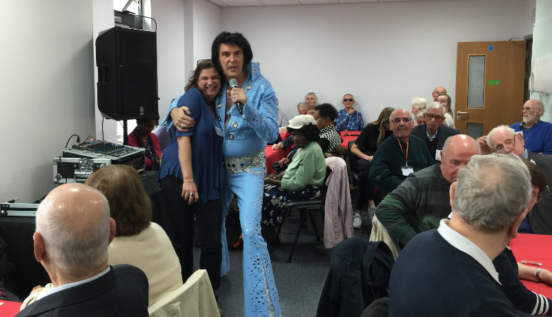 Elvis at Dementia Club UK in Finchley Memorial Hospital