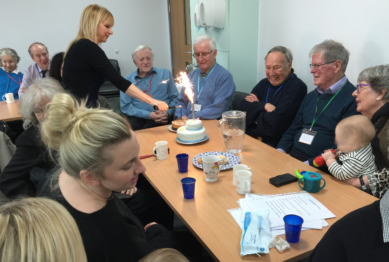 Terry and Pat’s celebrate their Diamond Wedding Anniversary and Terry’s birthday with their daughter, granddaughter and two great grandchildren