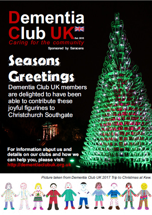 Leaflet designed for the Christmas tree festival at Christ Church