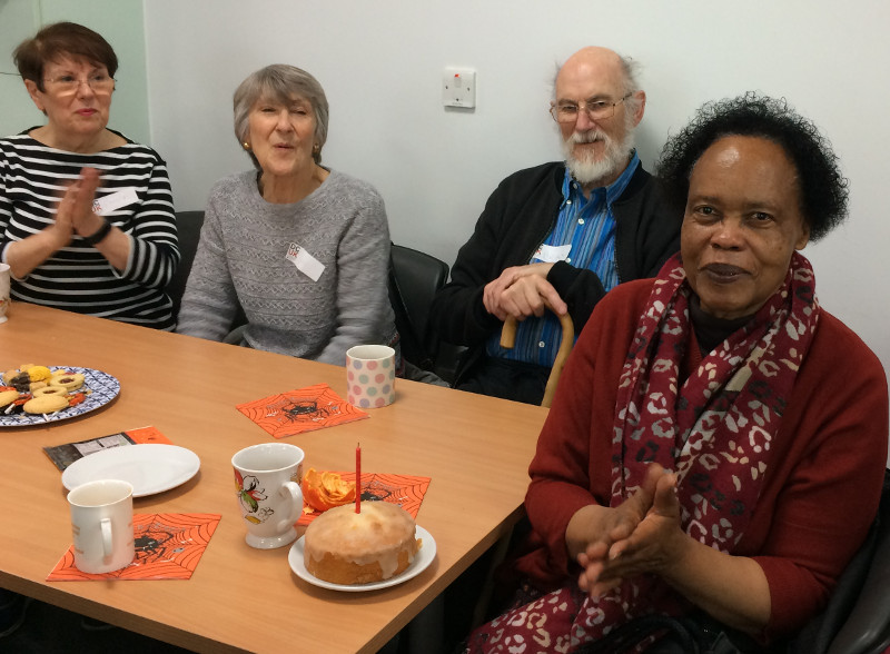 Ruth celebrates her 66th birthday at Dementia Club UK