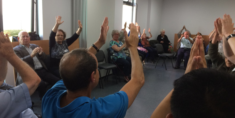 Dementia Club UK chair exercises at Finchley Memorial Hospital