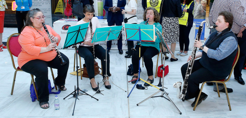 Ionian Clarinet Quartet, Adele, Rita, Sue and Craig