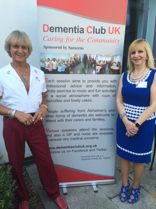 London's TV Antique Expert Ian Towning and Dementia Club UK chairman Lisa Rutter