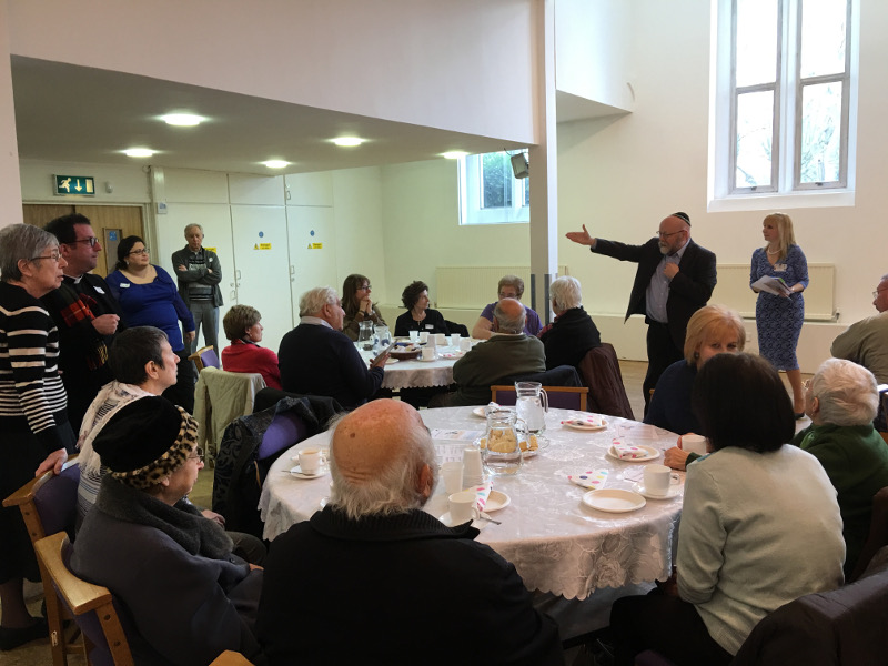     Rabbi James Baaden promoting the importance of the new partnership with Dementia Club UK and Sha’arei Tsedek