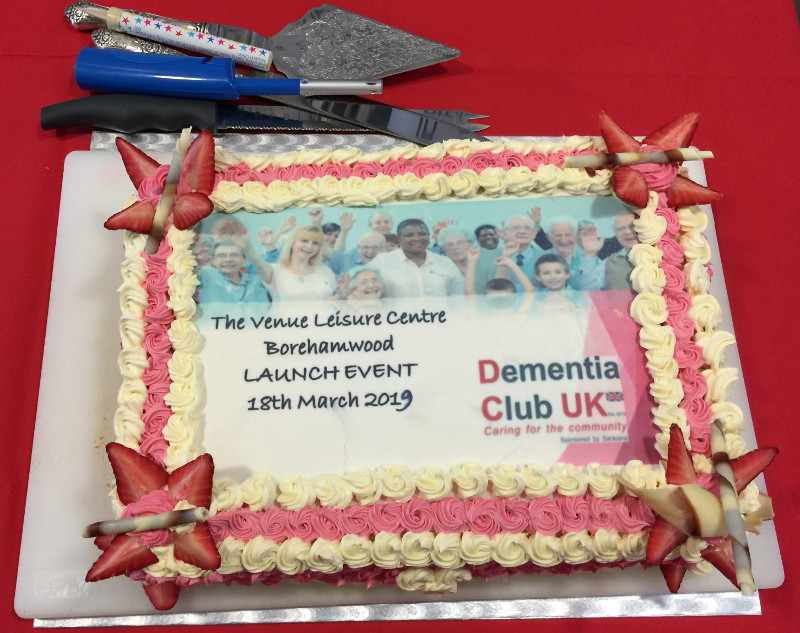 Launch cake donated and made by head chef Juliana at Calton Court Care Home in Barnet