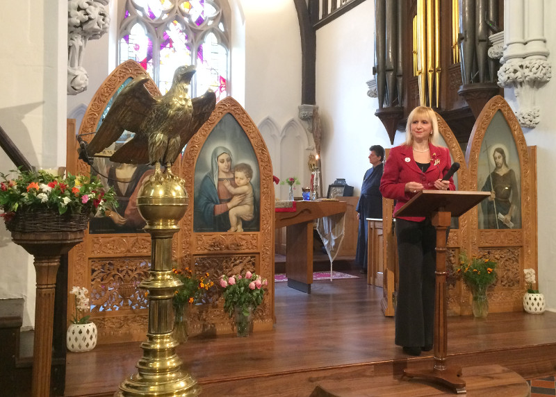 Lisa spoke at St Katherine's Church about how Dementia Club UK can help sufferers of Dementia and their carers