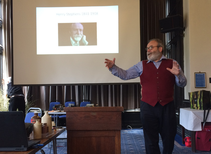 Malcolm giving presentation on Stephens House and Gardens