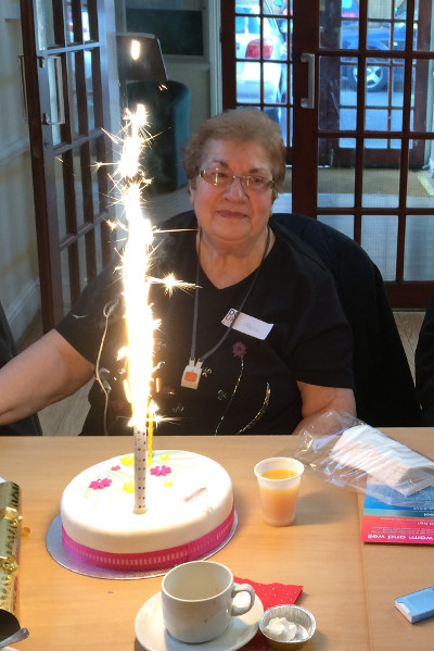 Melia's Birthday at last session of Dementia Club UK 2017