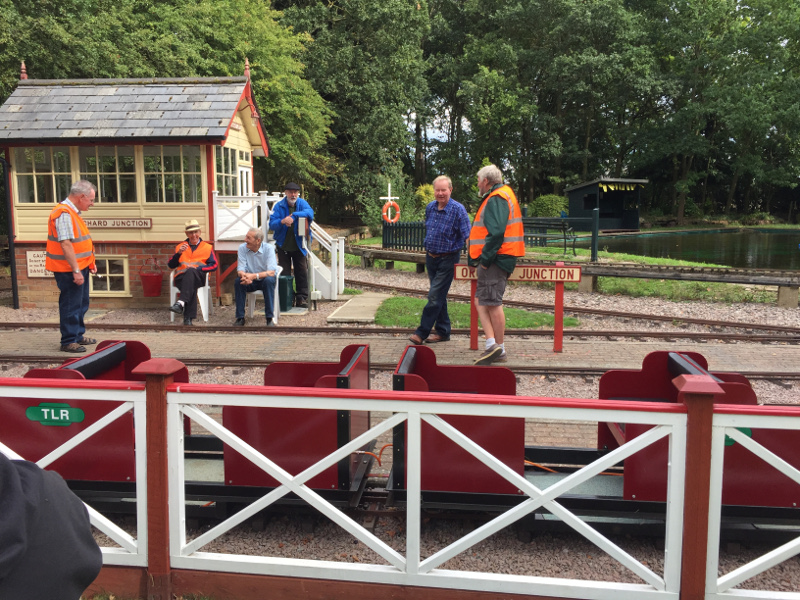 North London Society of Model Engineers volunteers waiting for us