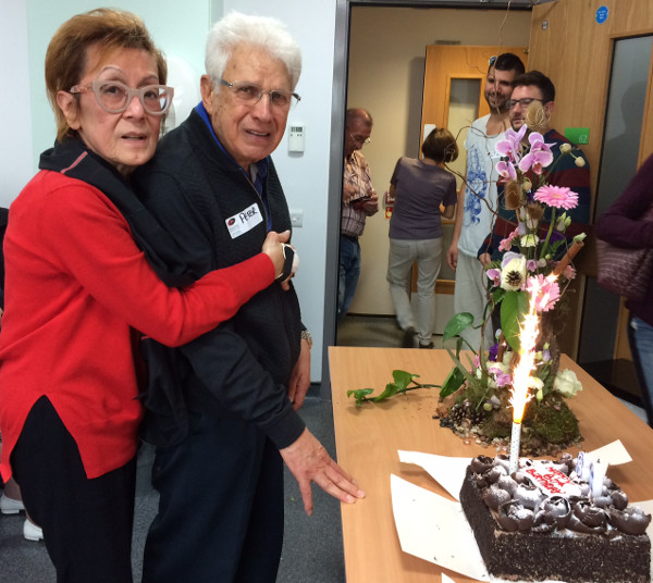 Pandelis's 80th birthday, and his wife Sylvia