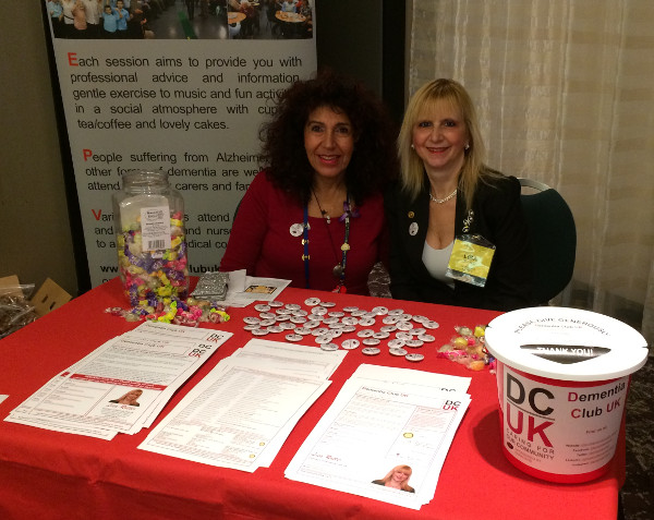 Lisa and Valerie at the Dementia Club UK stand