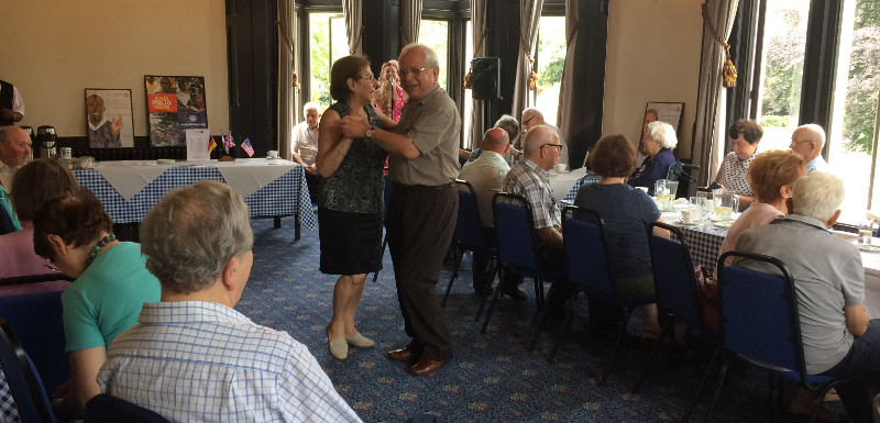 Marina and Andreas dancing to the sounds of the 1950's