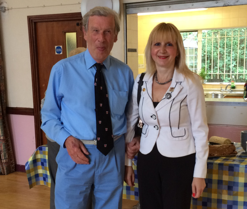 Raymond Harris and Lisa at Christ Church, Southgate