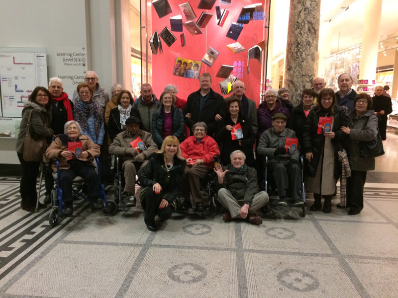 Dementia Club UK members at the V & A to see the Revolution Exhibition