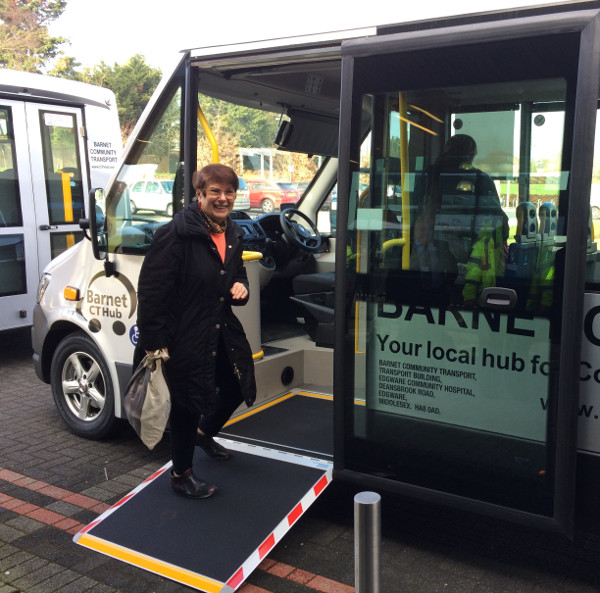 One of our DCUK members getting on the bus