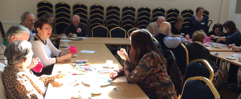 Arts and Crafts at Dementia Club UK