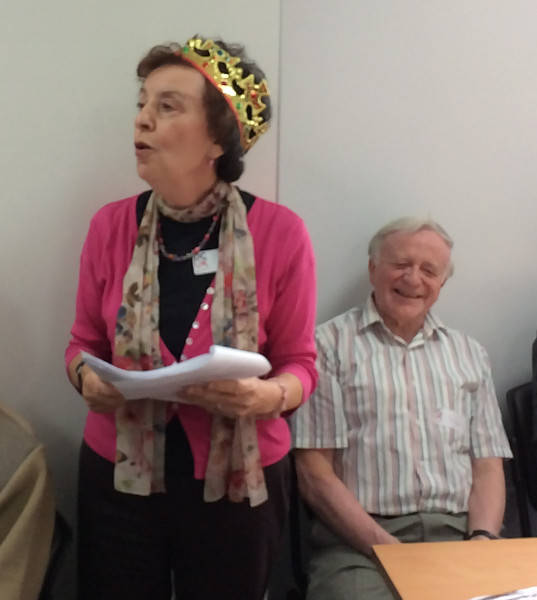 Members enjoyed some poetry reading by Ros Nagler